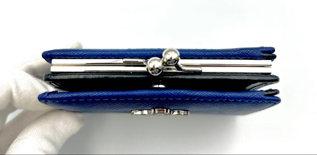 【最新✦新品】Vivienne Westwood 三つ折り財布 青 ブルー 人気