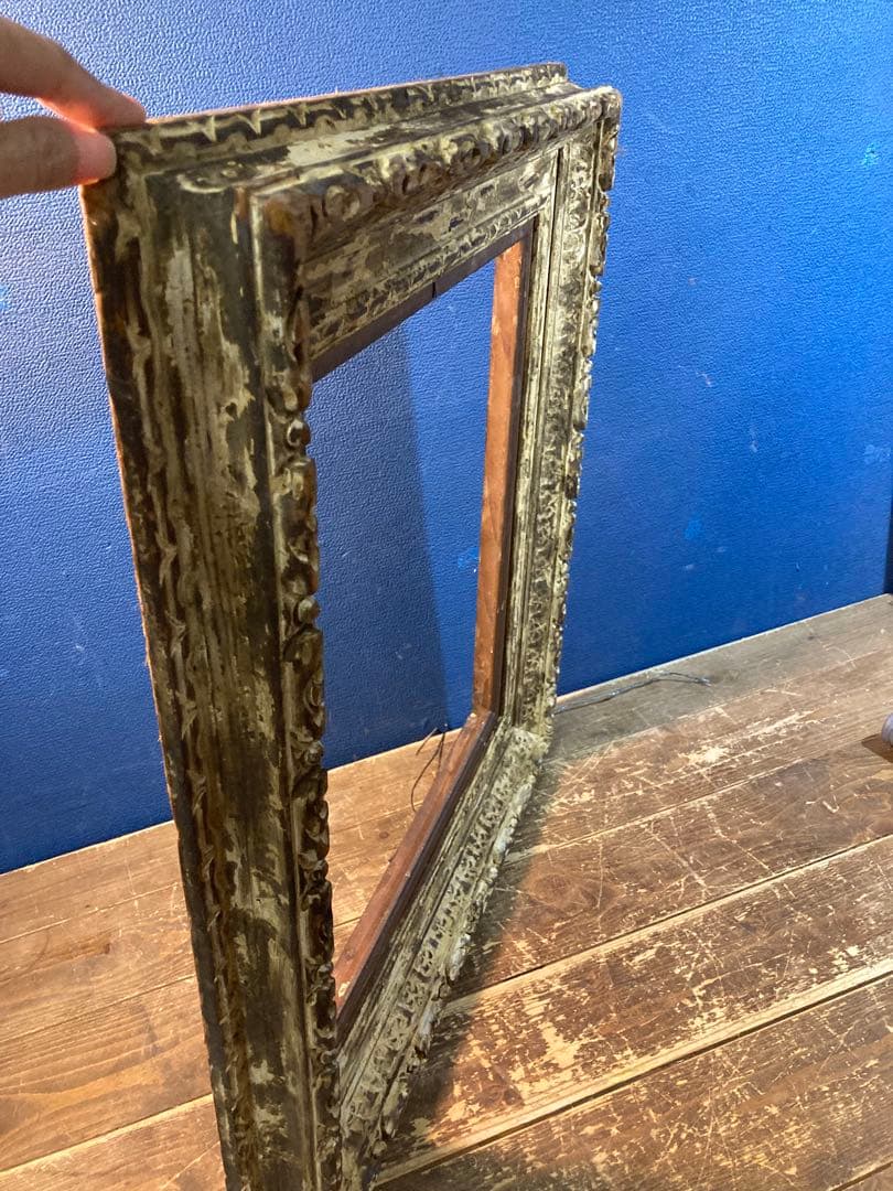 A 額縁　アンティーク調　ヨーロピアン風　ヴィンテージ　レトロ　壁掛けインテリア