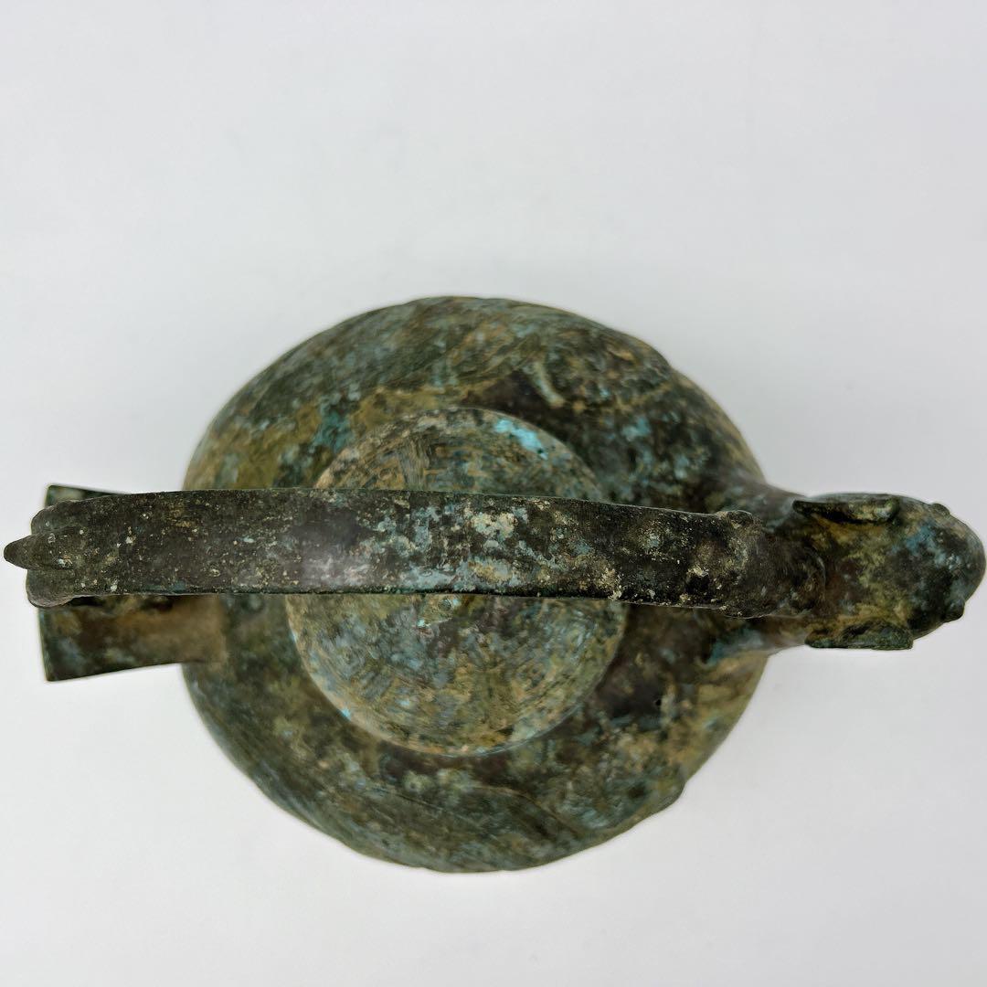 中国 鉄瓶 鳥型青銅器 時代 瓶 希少 30cm x H28cm