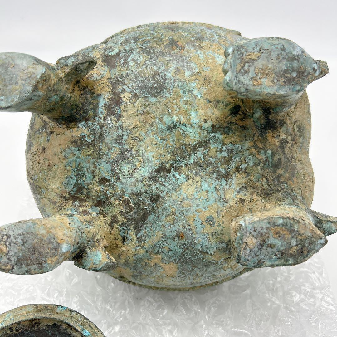 中国 鉄瓶 鳥型青銅器 時代 瓶 希少 30cm x H28cm