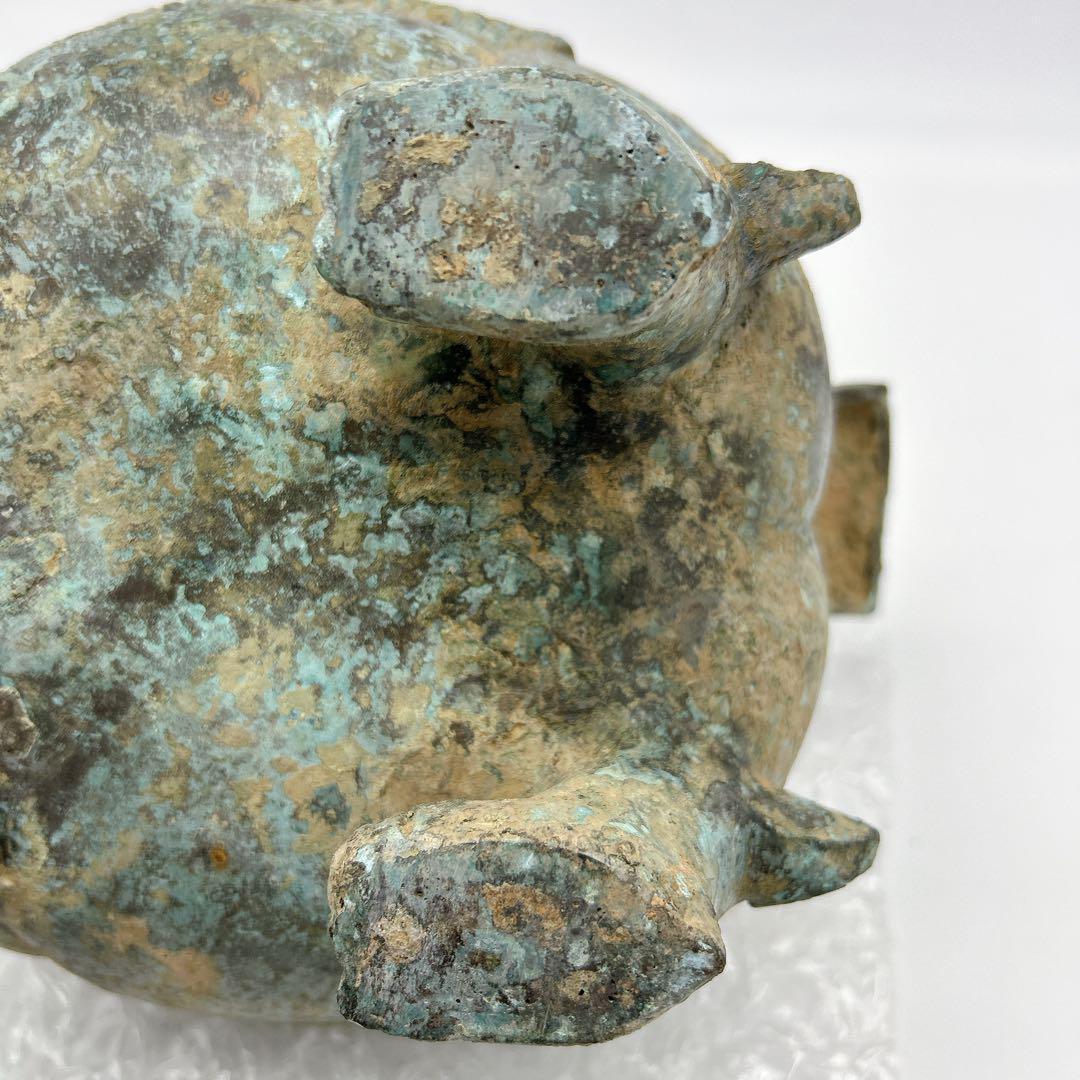 中国 鉄瓶 鳥型青銅器 時代 瓶 希少 30cm x H28cm