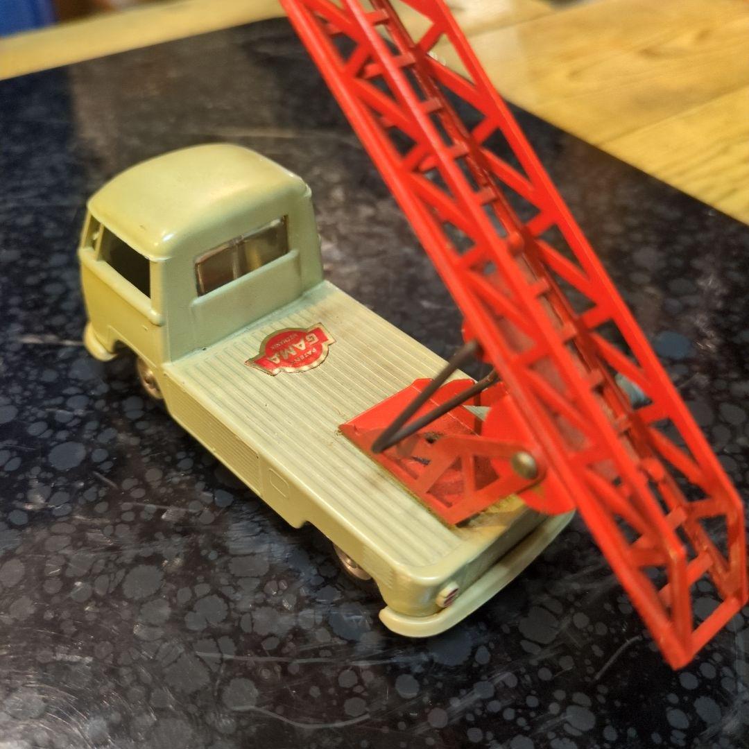 GAMAMINI MOD西ドイツ製 箱無 ワーゲンバス クレーン車、絶版品激レア
