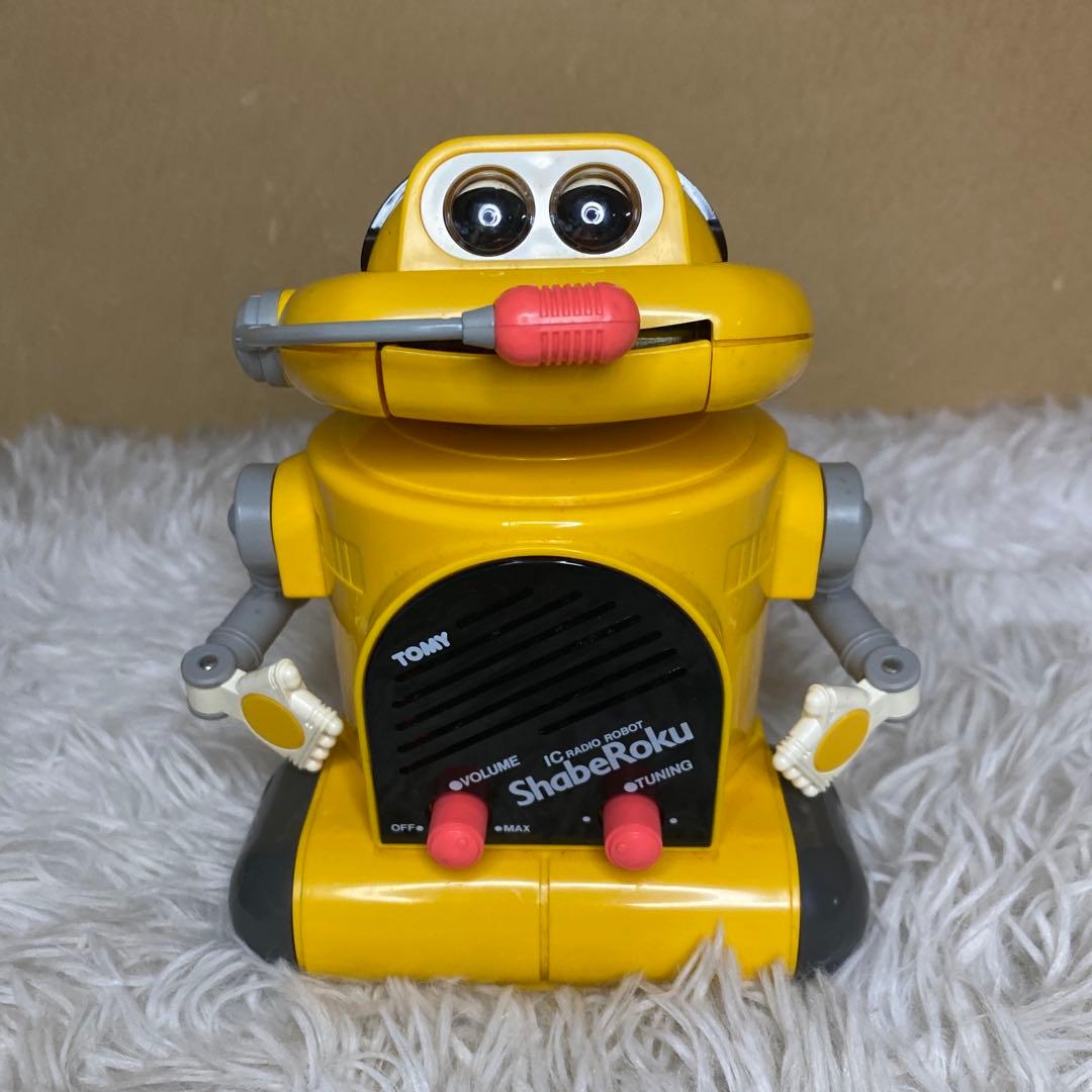 【中古(不動品)】TOMY おしゃべり　ラジオロボ　しゃべろく