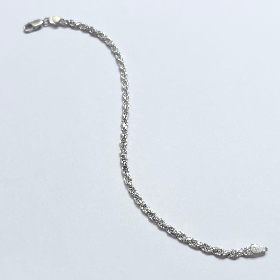 ITALY925 ヴィンテージ ツイストロープブレスレット シルバー925