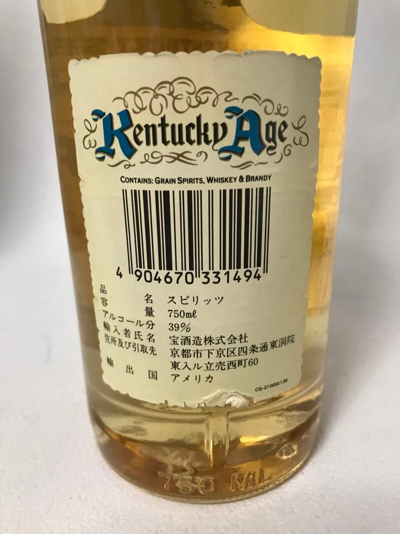 Kentucky Age by Ancient Age 1989年ボトル