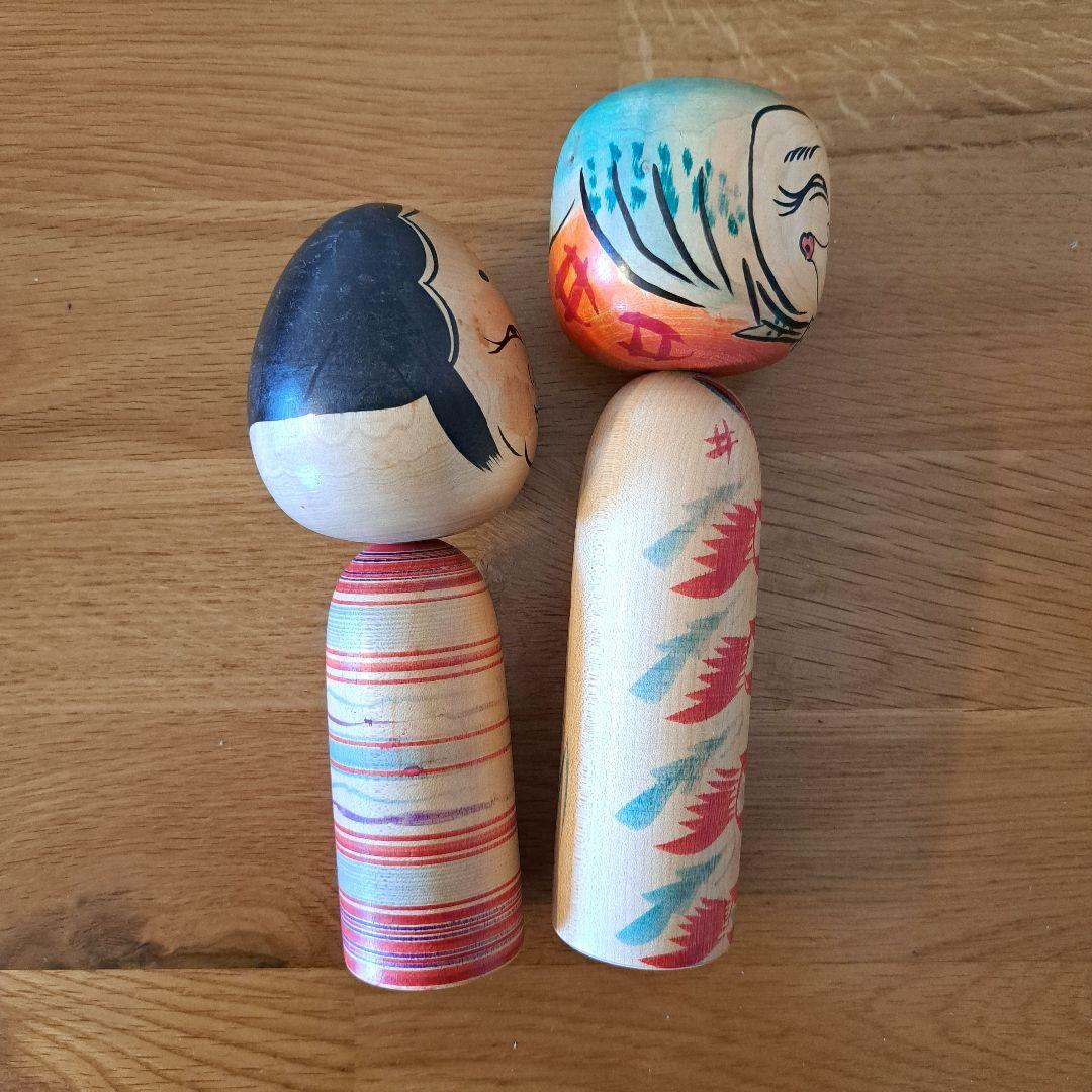 こけし　おかめさん　ひょっとこ　憲雄　２体セット　夫婦　伝統工芸品　遠刈田温泉