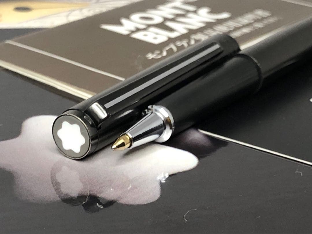 ⭐️モンブラン⭐️黒薔薇鉱プレート⭐️極稀少な価値の高いNo1324⭐️ローラーボール⭐️