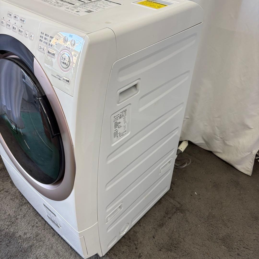★32　ドラム式洗濯機　シャープ　一人暮らし　乾燥　7キロ　安い　左開　設置無料