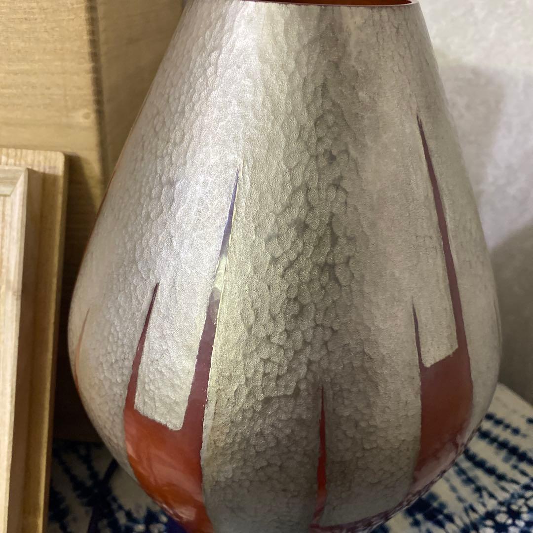 玉川堂　銅製　花瓶