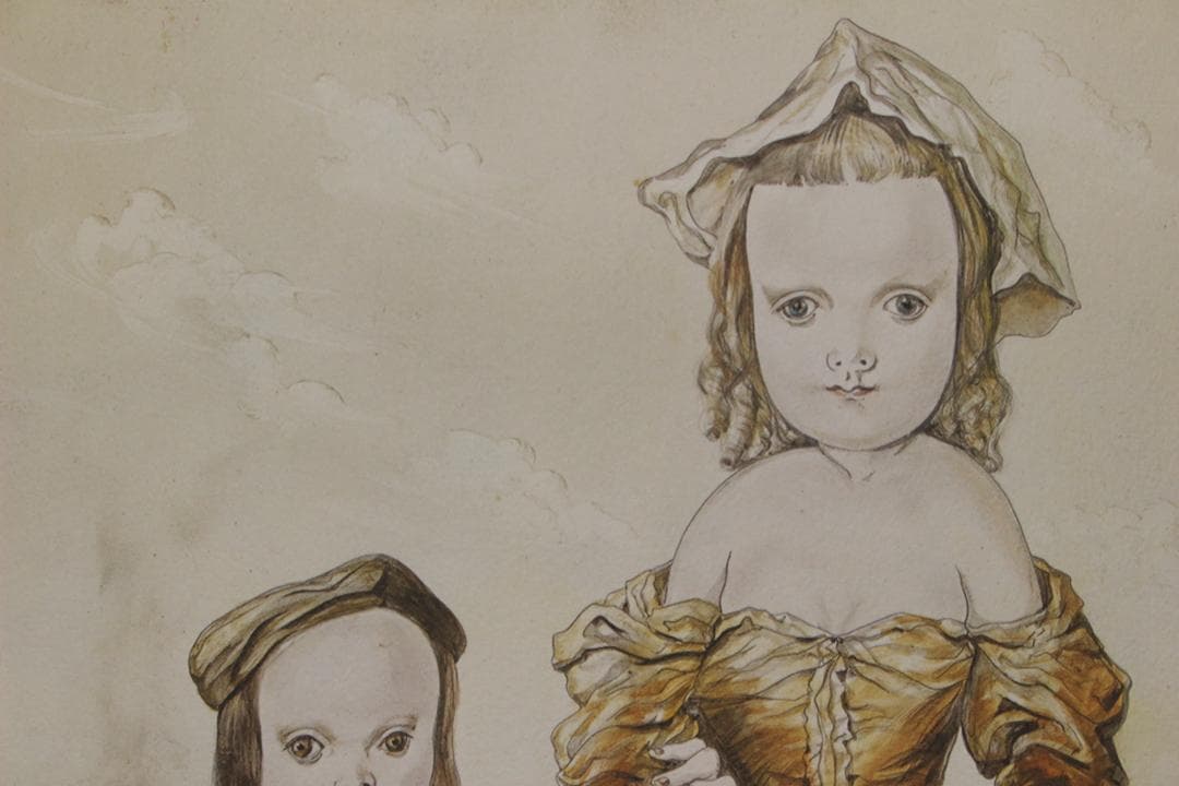 藤田嗣治 エスタンプリトグラフ「パンを持つ少女」販売証明書付き 250部限定