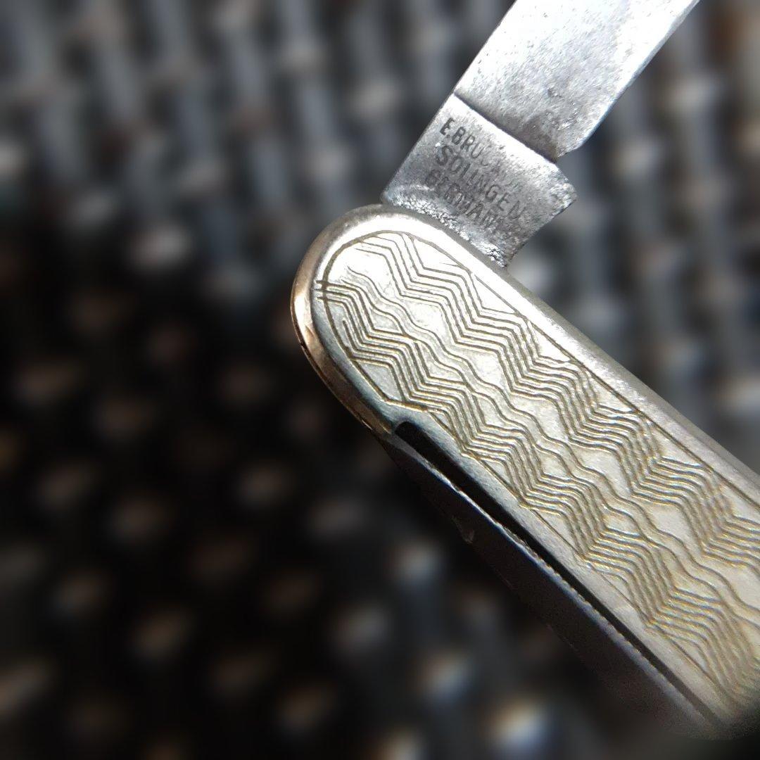 古いドイツ·ゾーリンゲン製折畳ナイフE BRUCKMANN MANNヴィンテージ