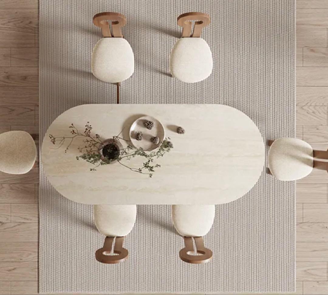 モダン楕円形ダイニングテーブル