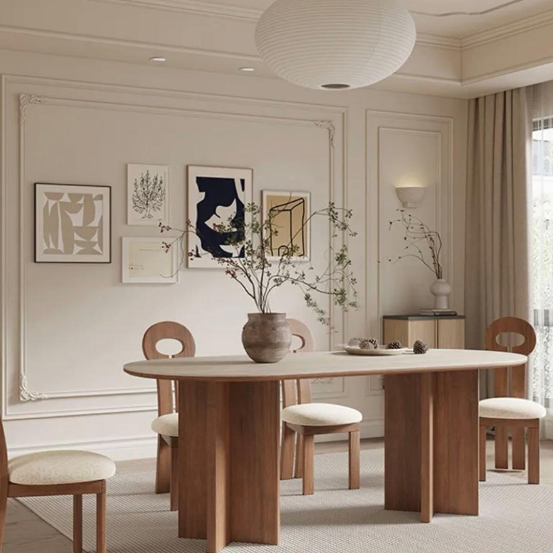 モダン楕円形ダイニングテーブル