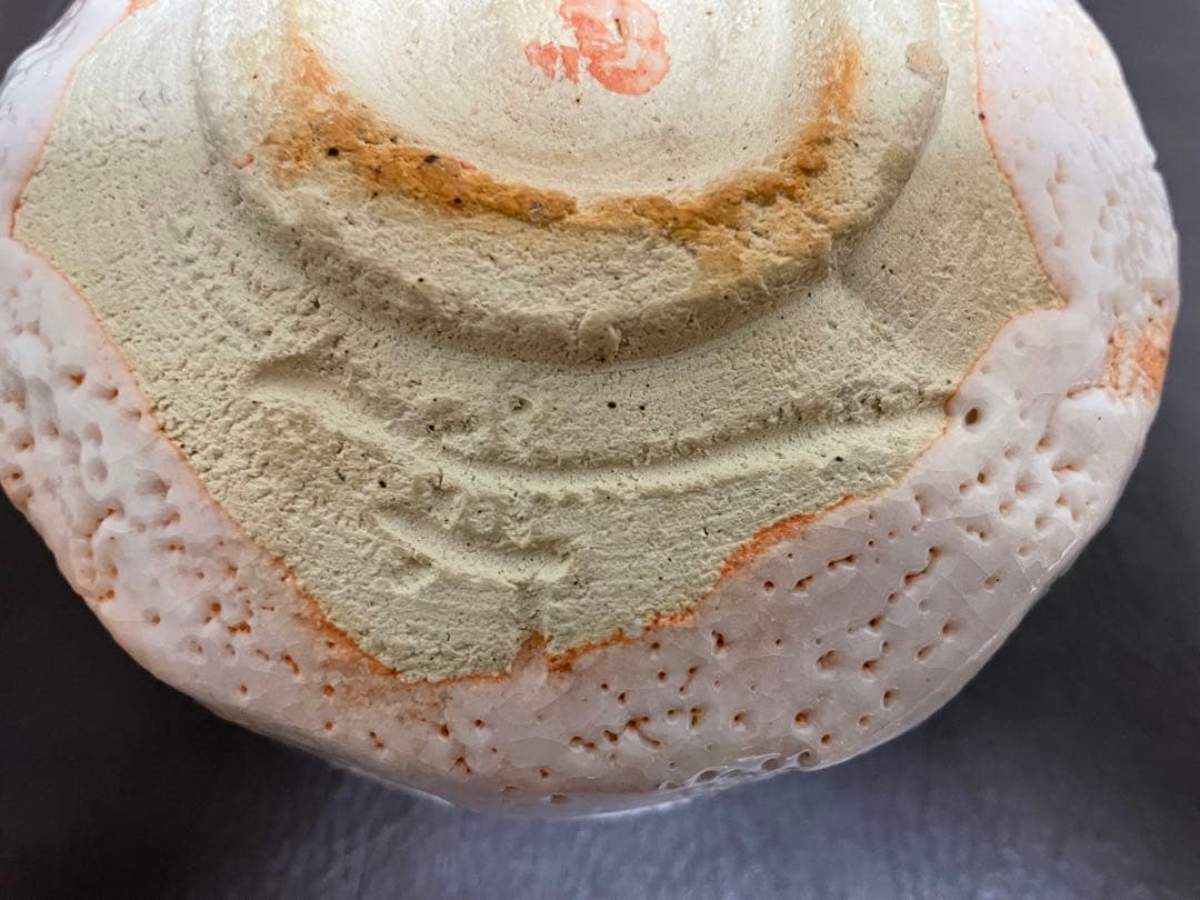 豊場惺也　志野茶盌　共箱　共布　栞　志野焼　茶碗　茶道具