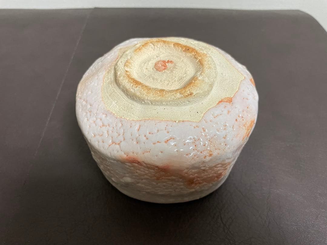 豊場惺也　志野茶盌　共箱　共布　栞　志野焼　茶碗　茶道具