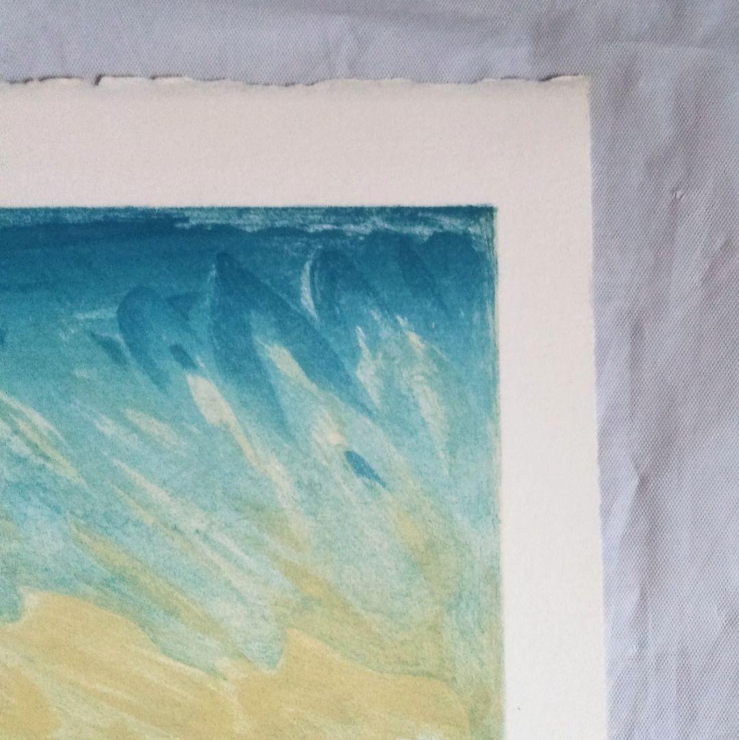 梅原龍三郎「カンヌ」リトグラフ　版画　絵画　真作　貴重な作品