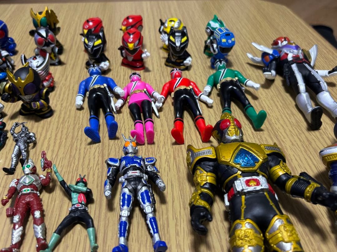 仮面ライダー 特撮 戦隊モノ フィギュア 指人形 まとめ売り 68体