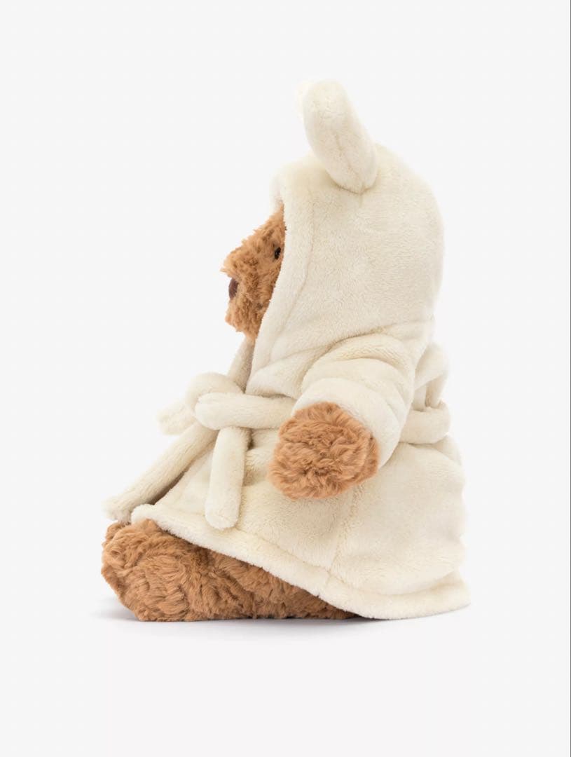 ぬいぐるみ  Bathrobe Bear soft toy 26cm