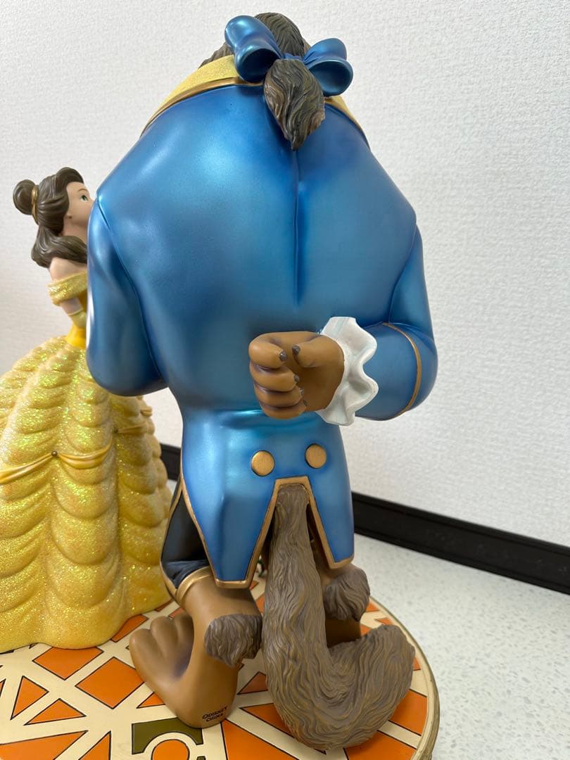 【未使用品】ディズニー 美女と野獣 陶器 フィギュア 高さ約64cm ※i1※