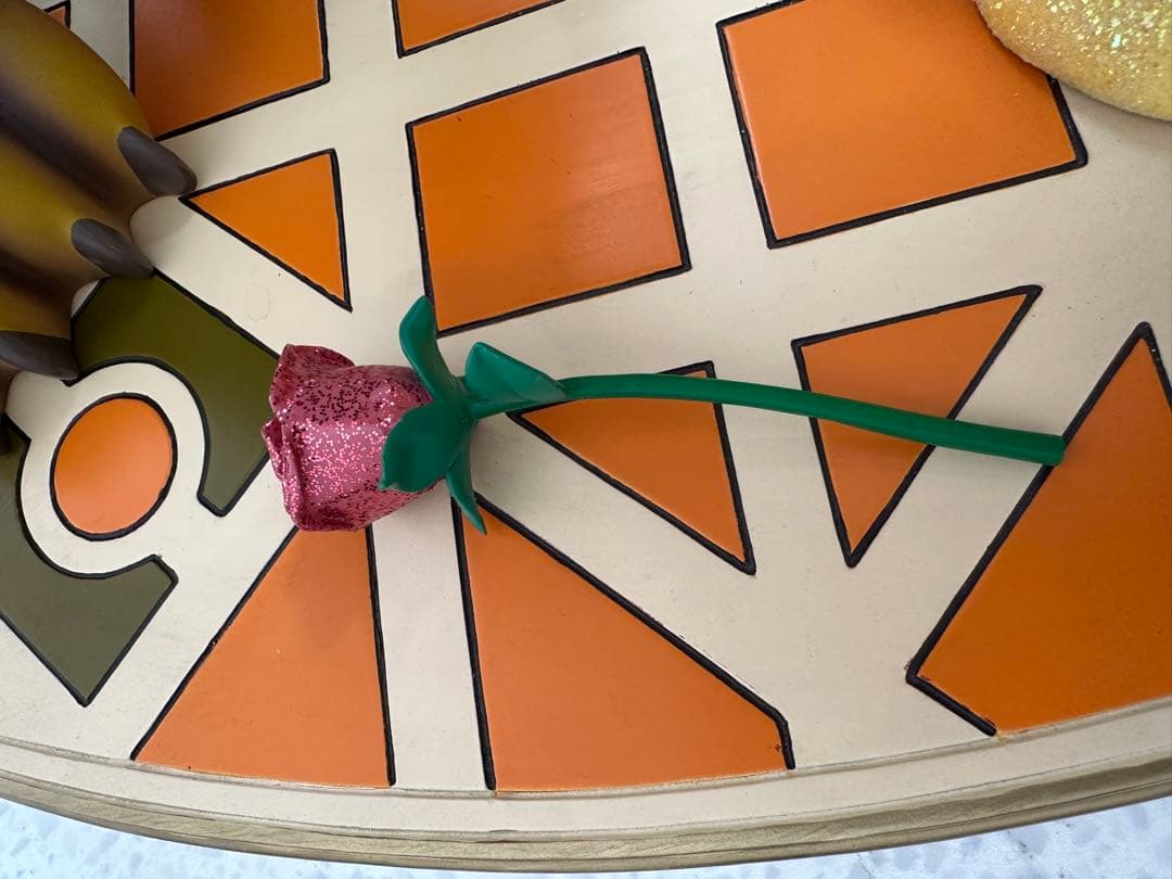 【未使用品】ディズニー 美女と野獣 陶器 フィギュア 高さ約64cm ※i1※