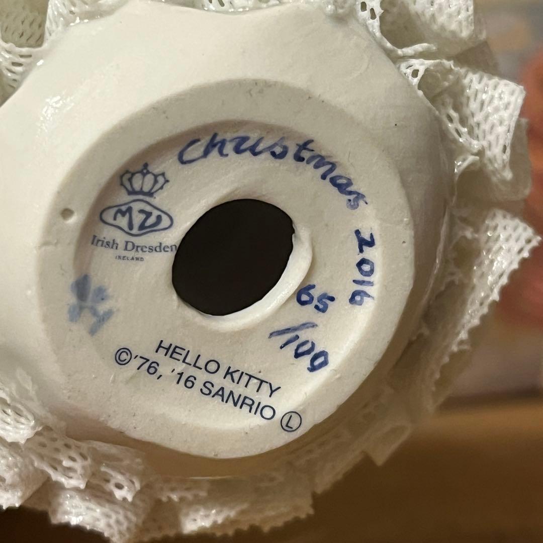 100体限定 ハローキティ アイリッシュドレスデン 陶器製 置物