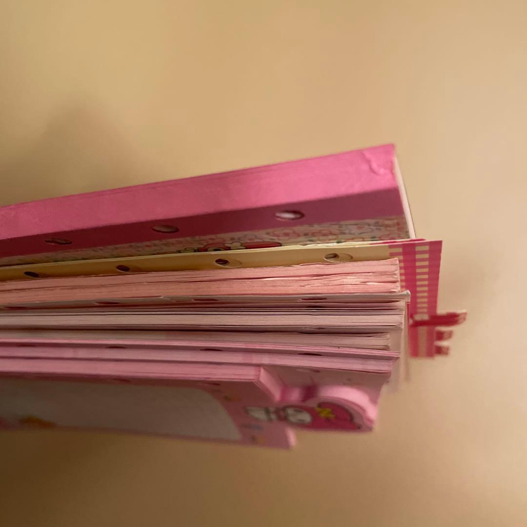 マイメロディ　サンリオ　平成レトロ　システム手帳リフィル　メモ