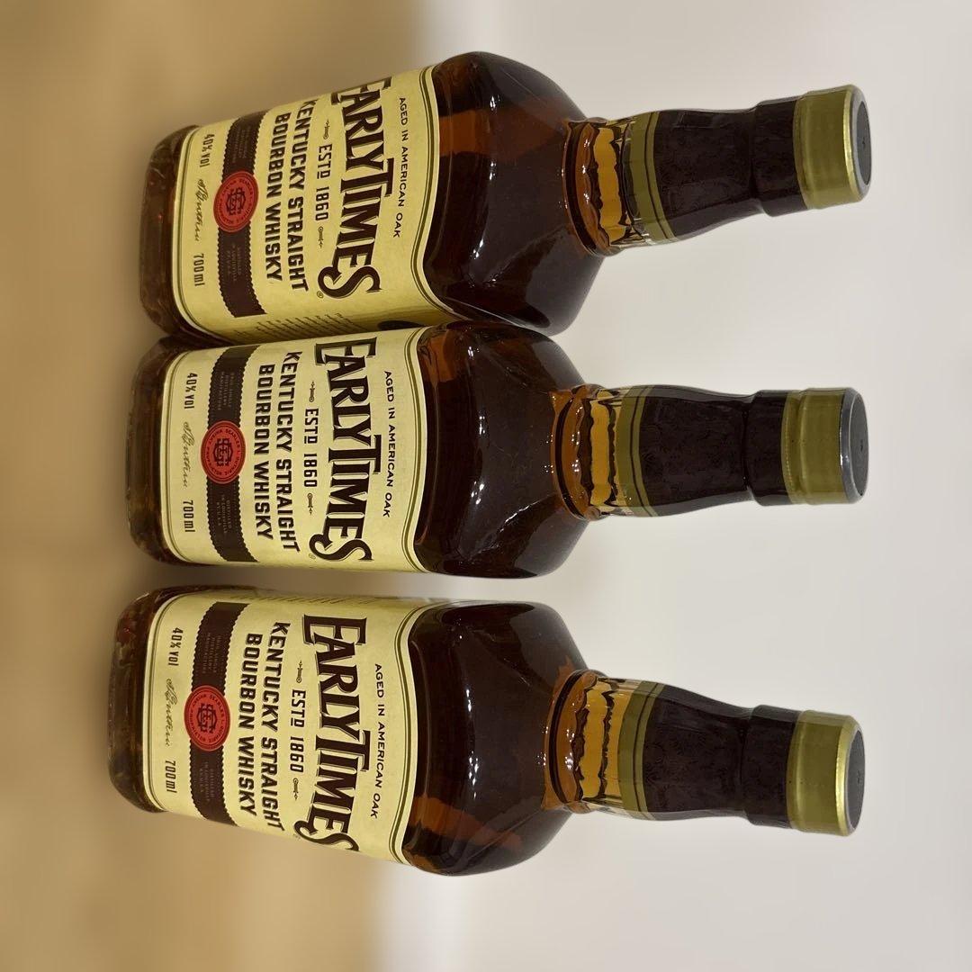na2　Early Times バーボンウイスキー 750ml 3本セット