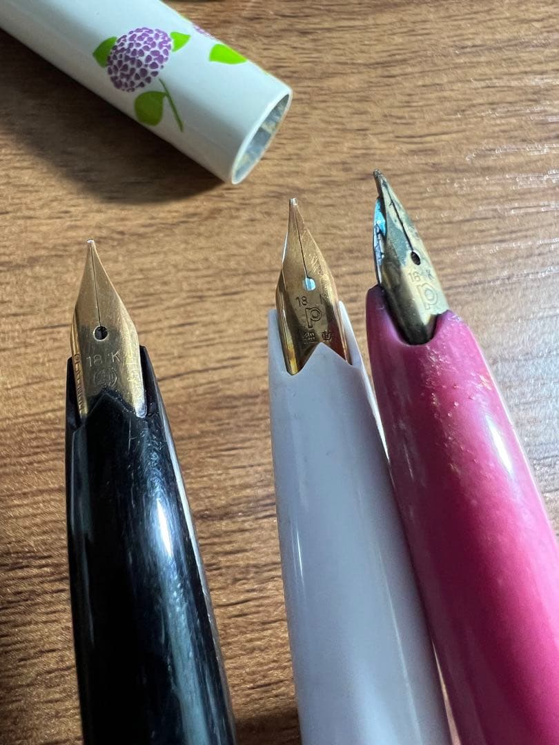 プラチナ　万年筆　18k