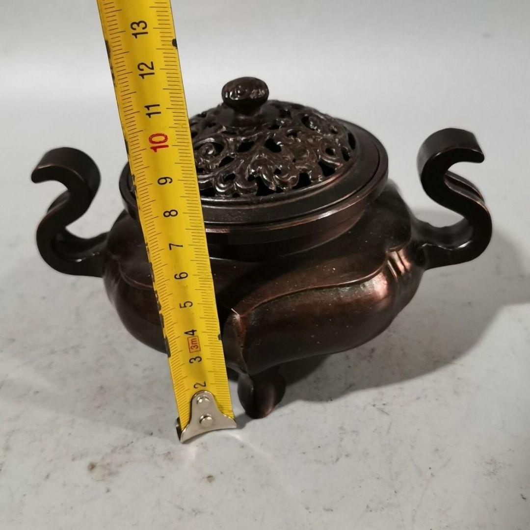 銅器 海棠薫香炉 仏具 室内檀香炉 茶道香炉 装飾品 工芸品 置物