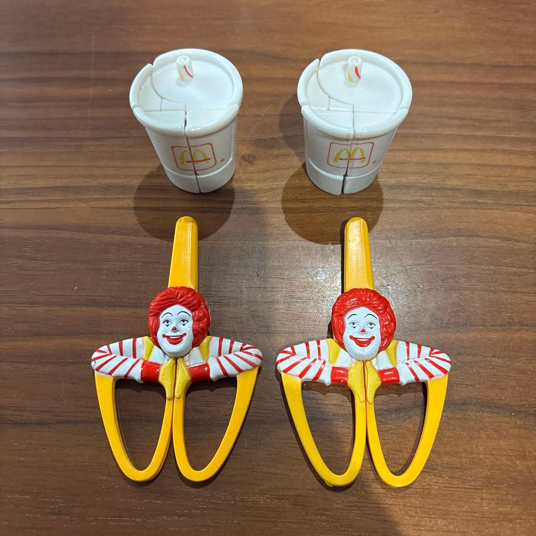 1991年 マクドナルド ドナルド ハサミ 変身する￼シェイク ￼非売品 おまけ