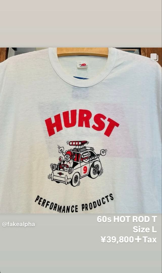 【special 】　60s hotrod tshirt XL fakeα