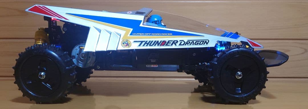 タミヤ電動RCカーNo.158サンダードラゴンLEDライト付プロポ…完成品セット