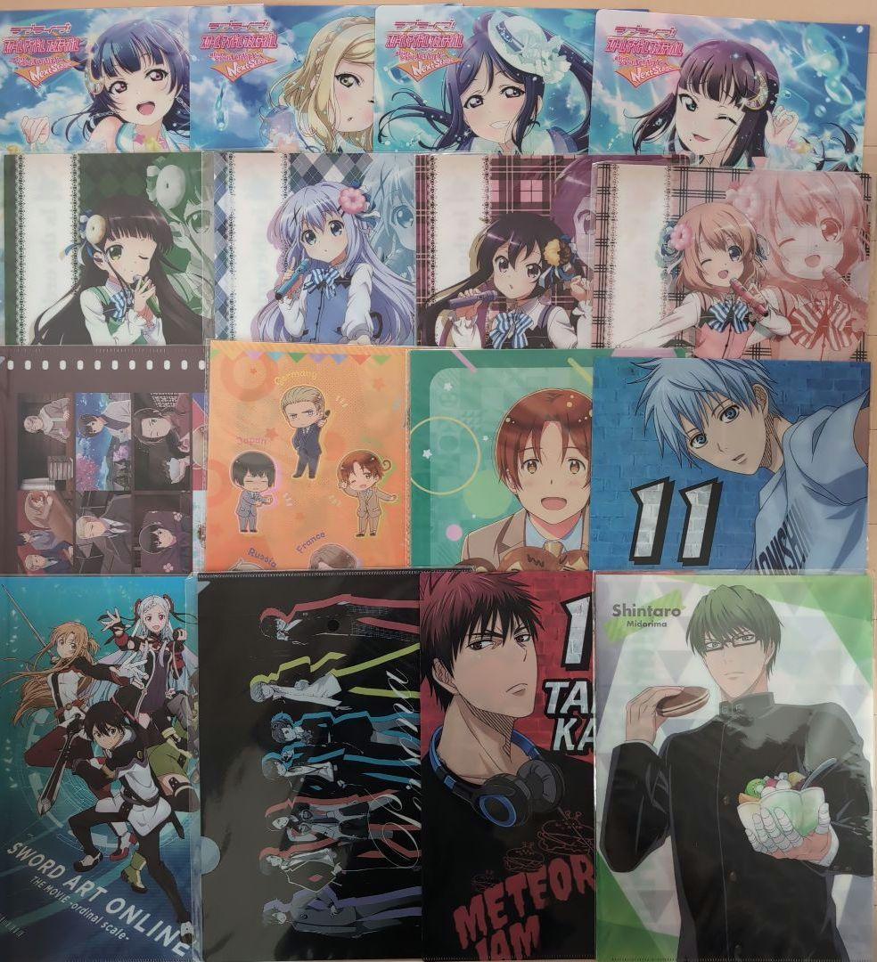 アニメ　漫画　キャラクター　A4 クリアファイル　大量　まとめ売り　360点