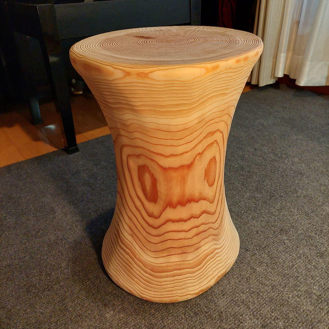 杉 切り株 丸太 椅子 スツール 高さ約39㎝ 12600円