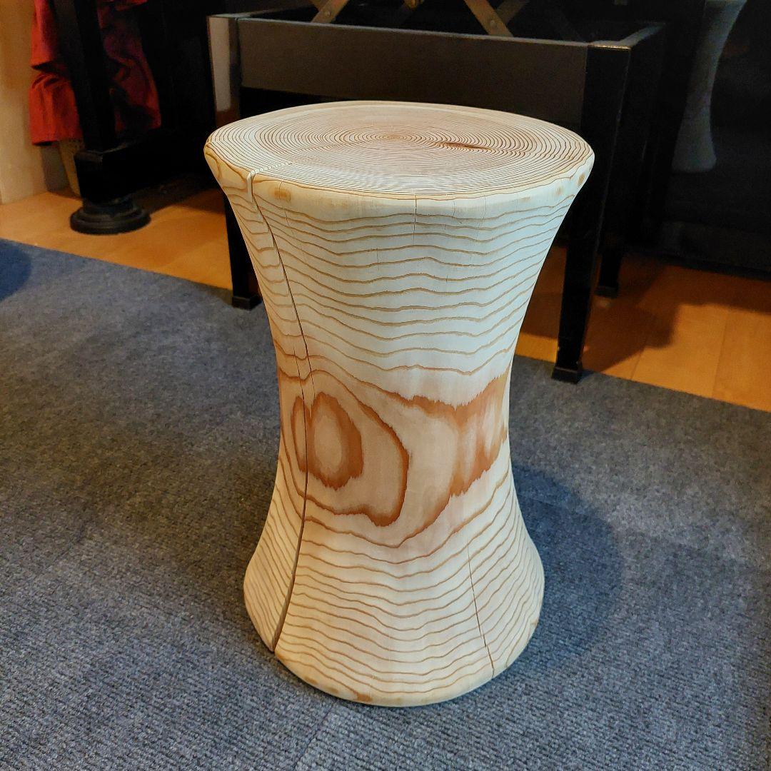 杉 切り株 丸太 椅子 スツール 高さ約39㎝ 12600円