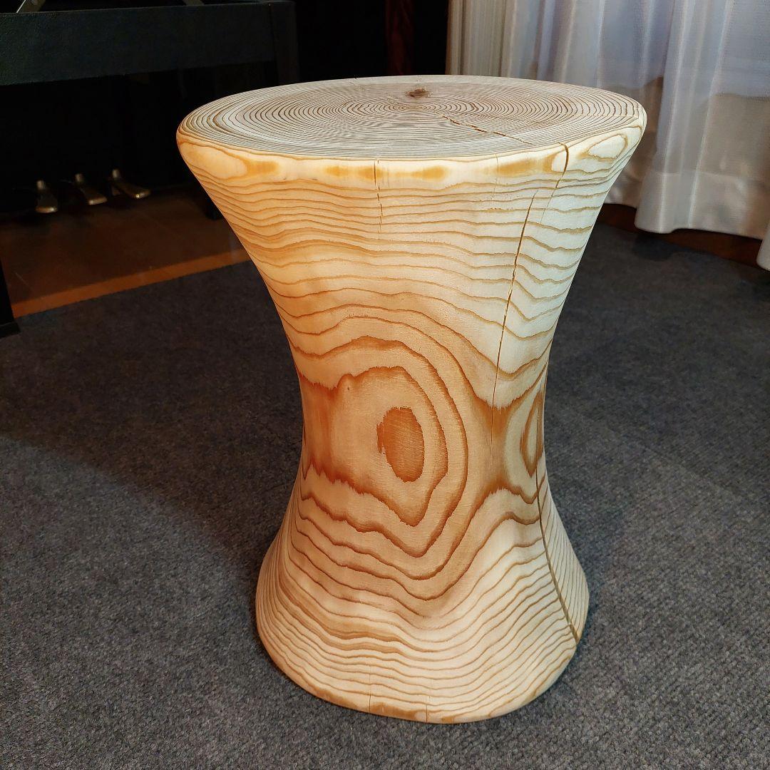 杉 切り株 丸太 椅子 スツール 高さ約39㎝ 12600円