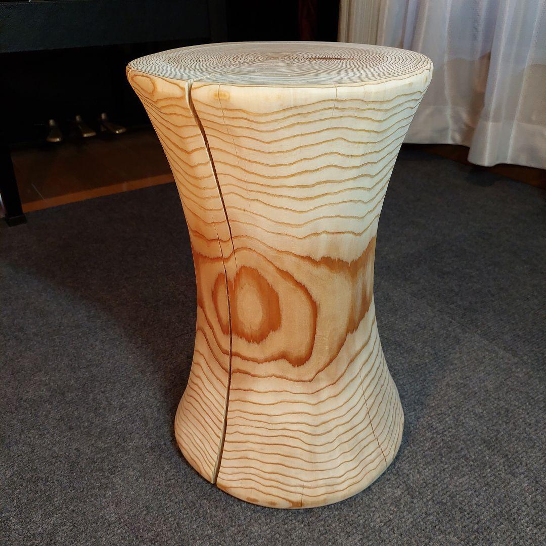 杉 切り株 丸太 椅子 スツール 高さ約39㎝ 12600円