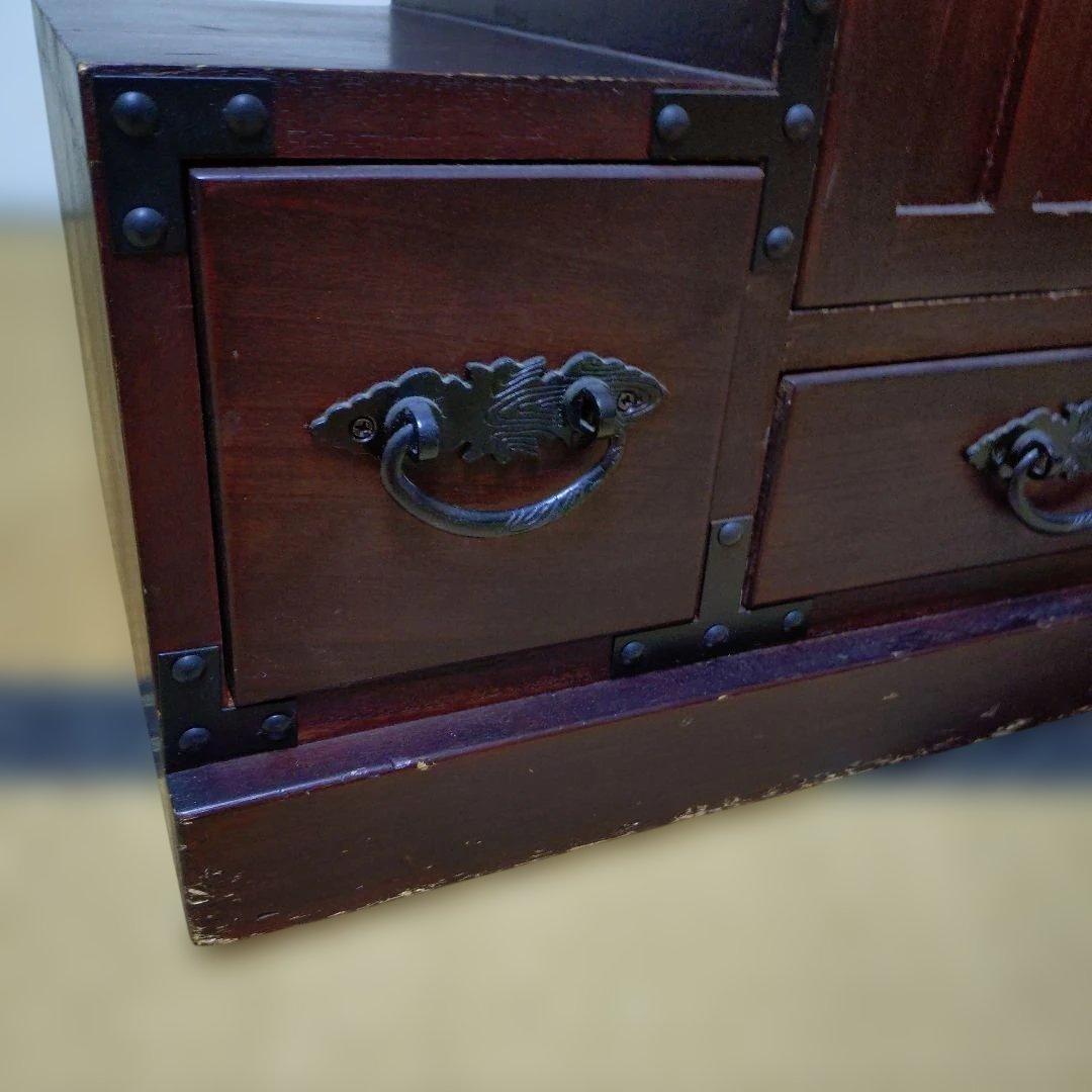 民芸調家具 階段箪笥　右上がり