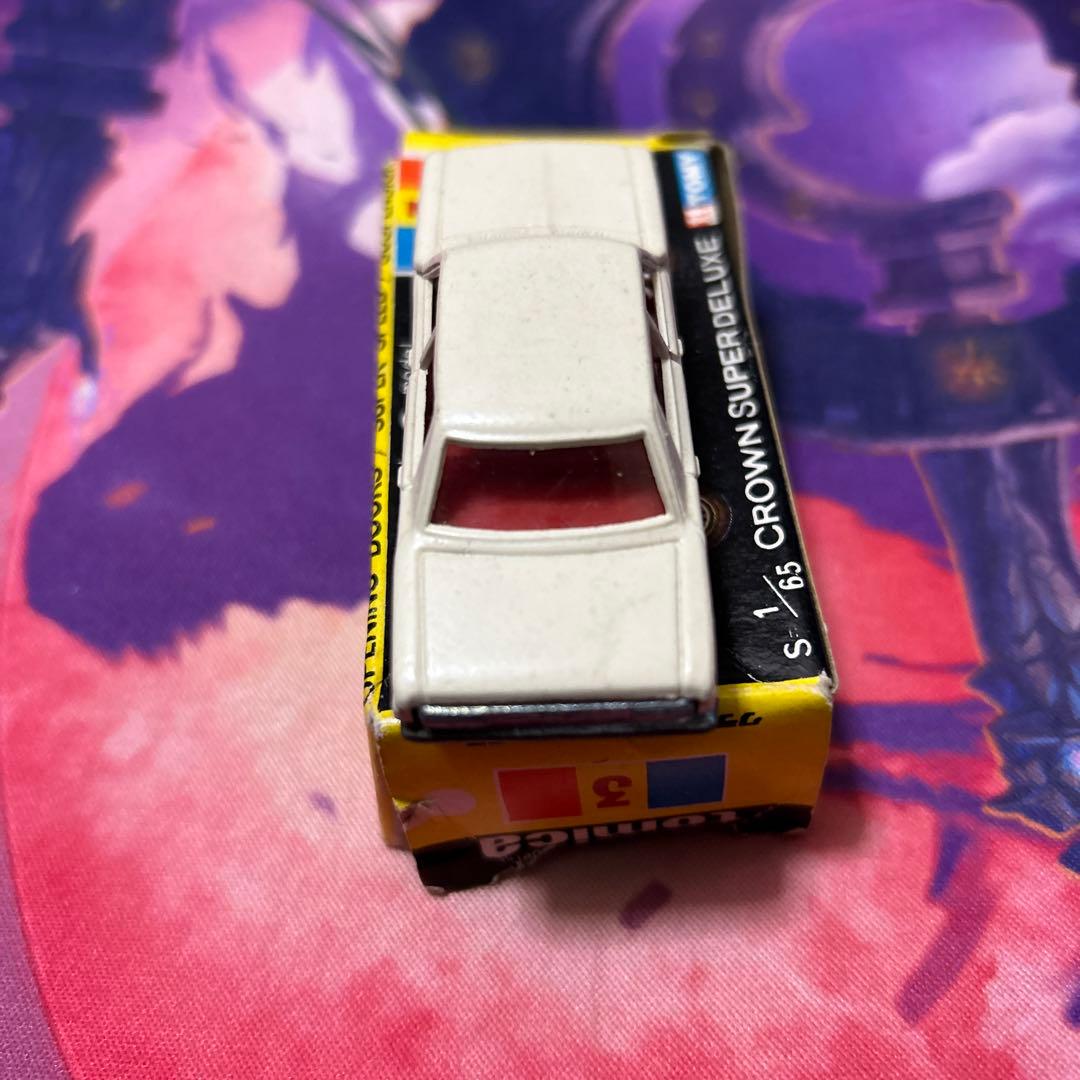 トミカ No.3 クラウンスーパーデラックス 1Aホイール 黒箱 箱付き 日本製