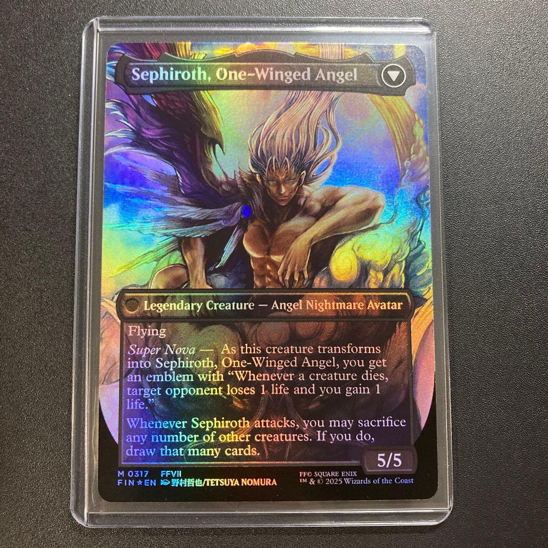 MTG FF 威名のソルジャー、セフィロス 英語版 foil 神話レア 野村哲也