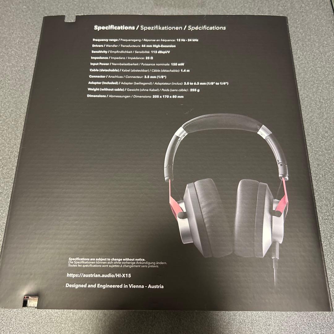 Austrian Audio Hi-X15 オーバーイヤーモニターヘッドホン