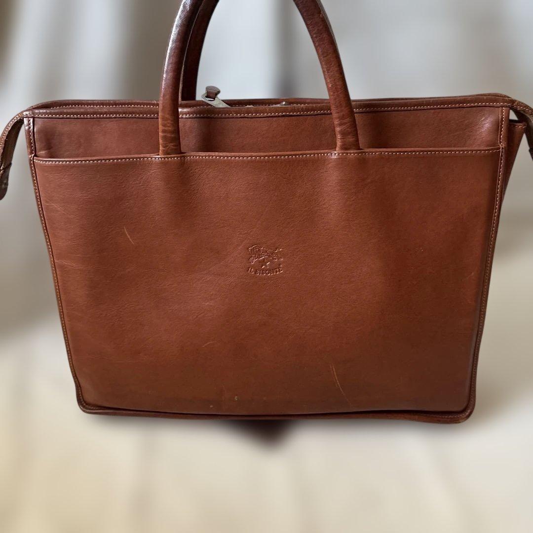 レア✨IL BISONTE イルビゾンテ　ビジネスバッグ 本革 ブラウン