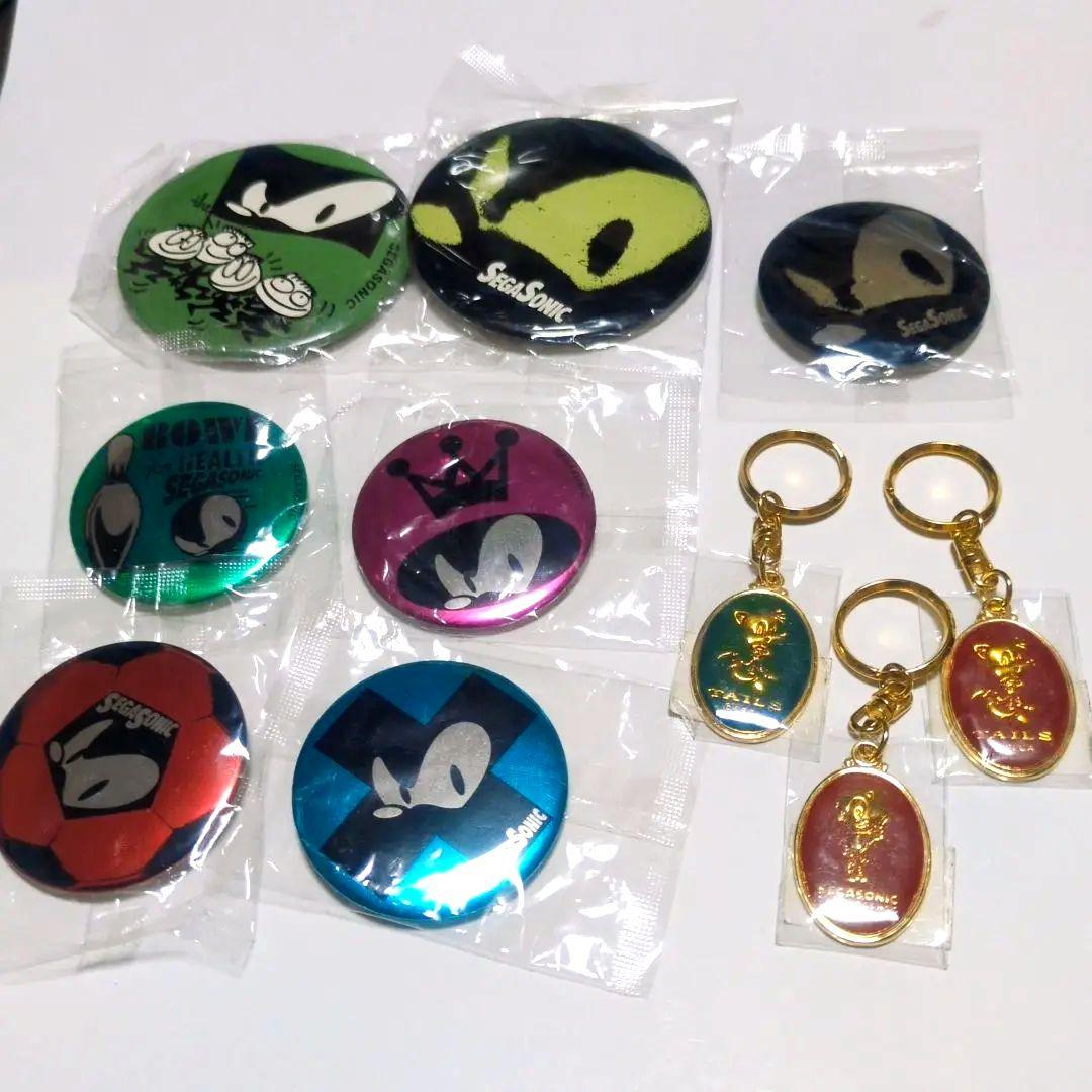【新品】　ソニック　1990年代　レトロ　缶バッジ　キーホルダー　まとめ売り