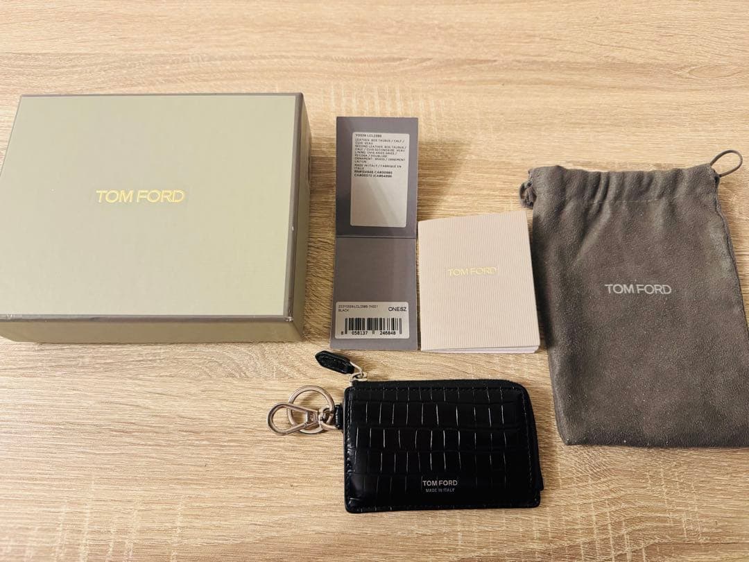 TOM FORD ブラック レザー キーケース　ケース
