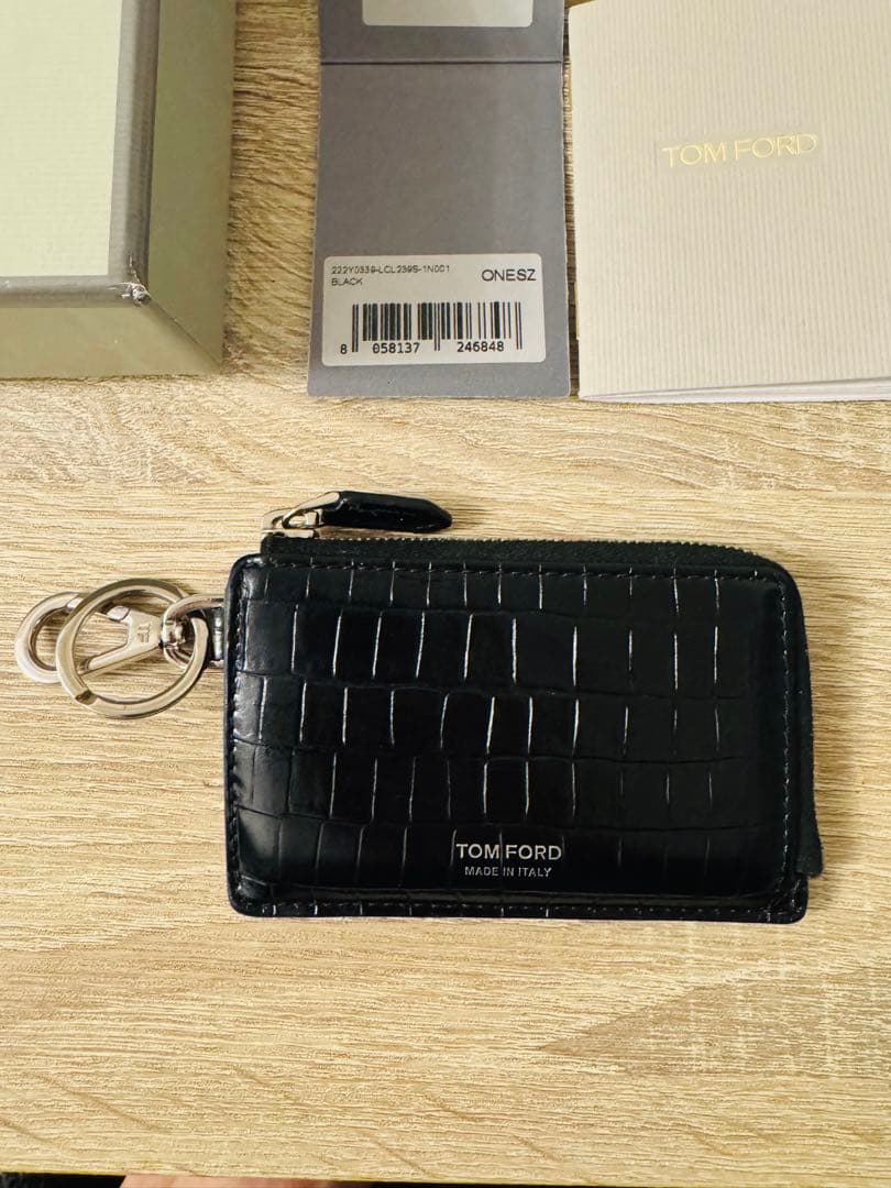 TOM FORD ブラック レザー キーケース　ケース