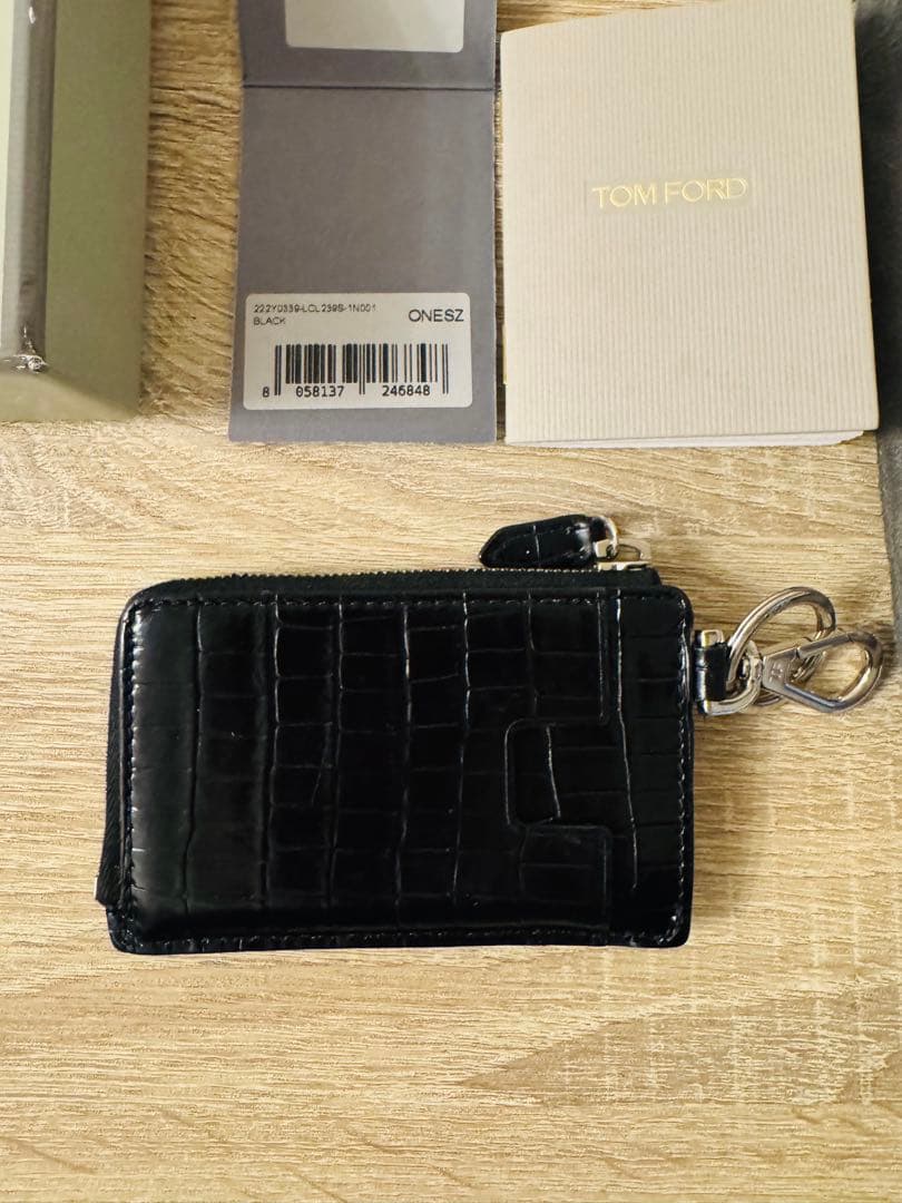 TOM FORD ブラック レザー キーケース　ケース