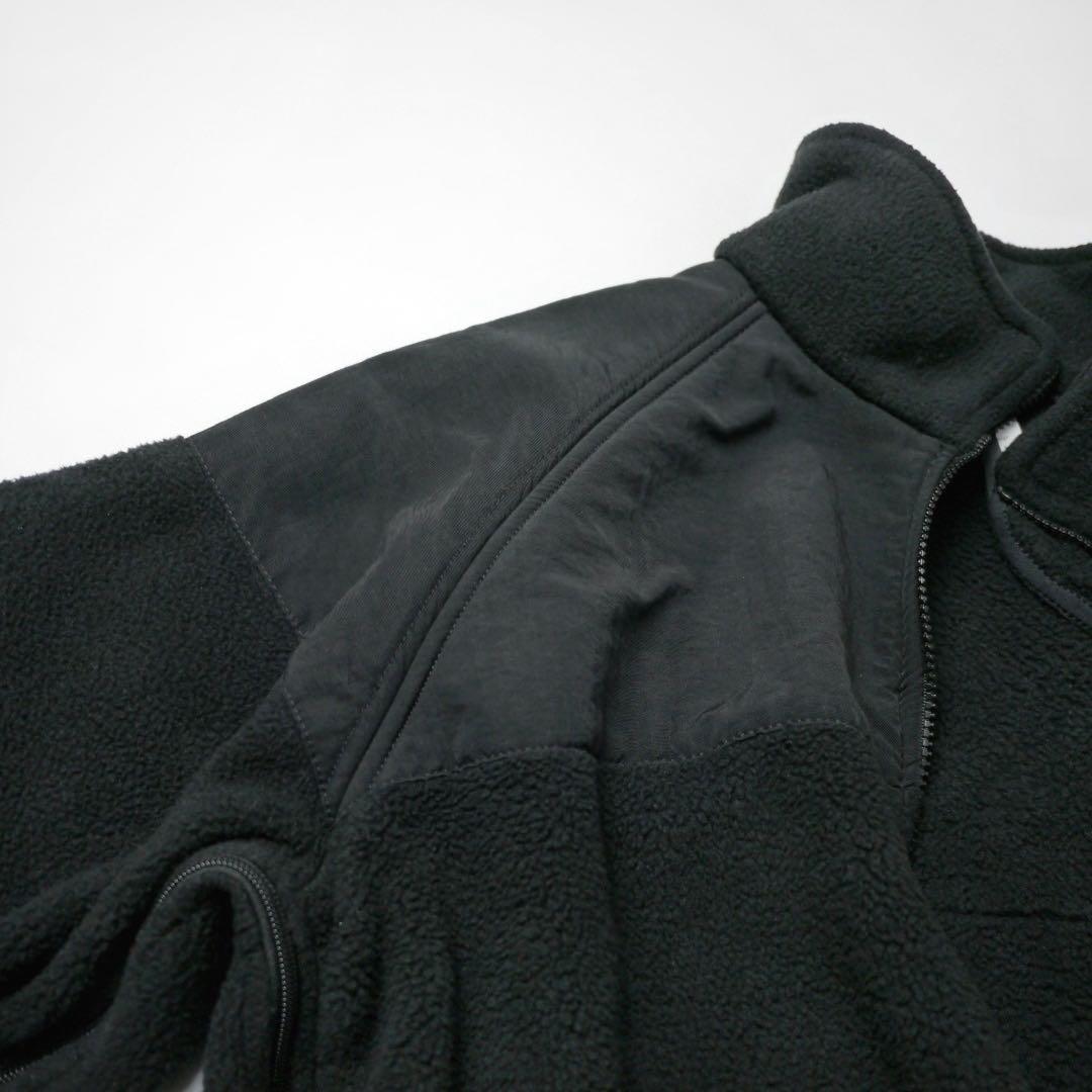 USNミリタリー肉厚ポーラテック300？フリースジャケット黒ブラック米軍 古着M
