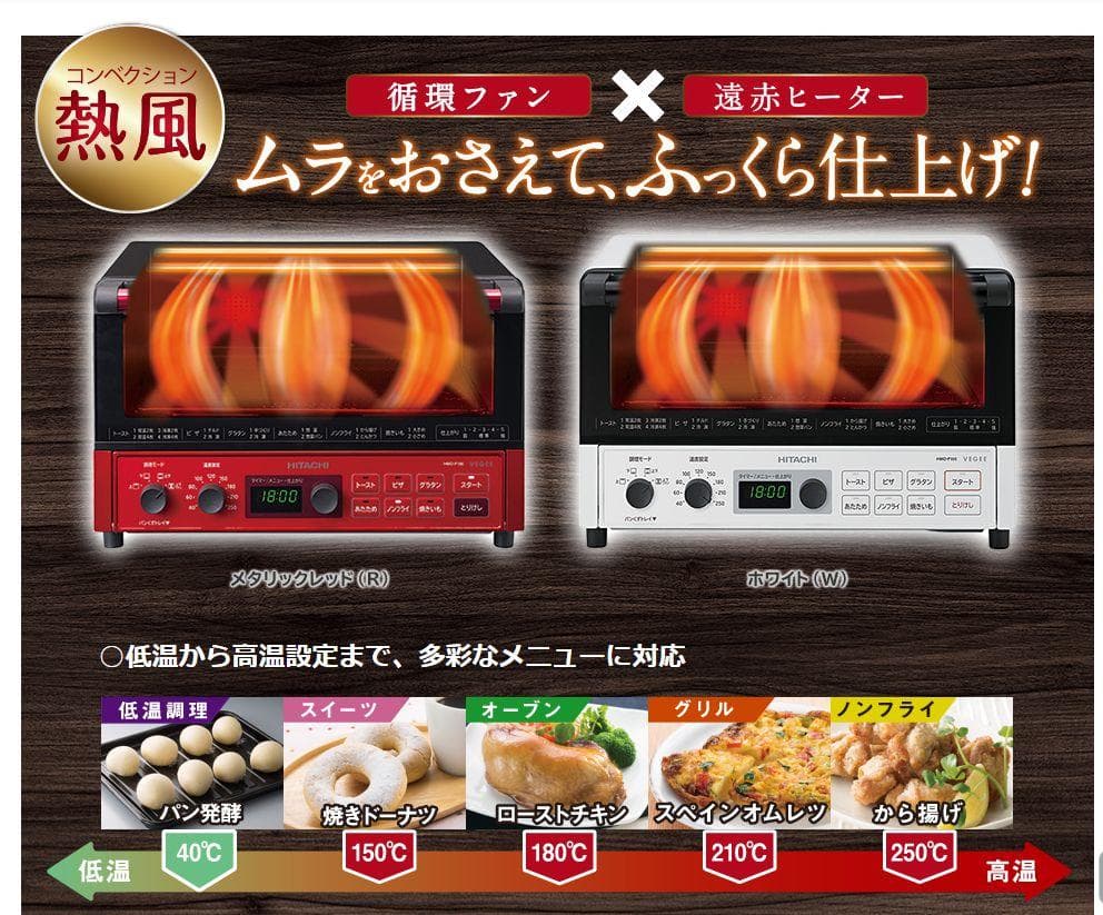 新品　日立コンベクションオーブントースター　HMO-F100