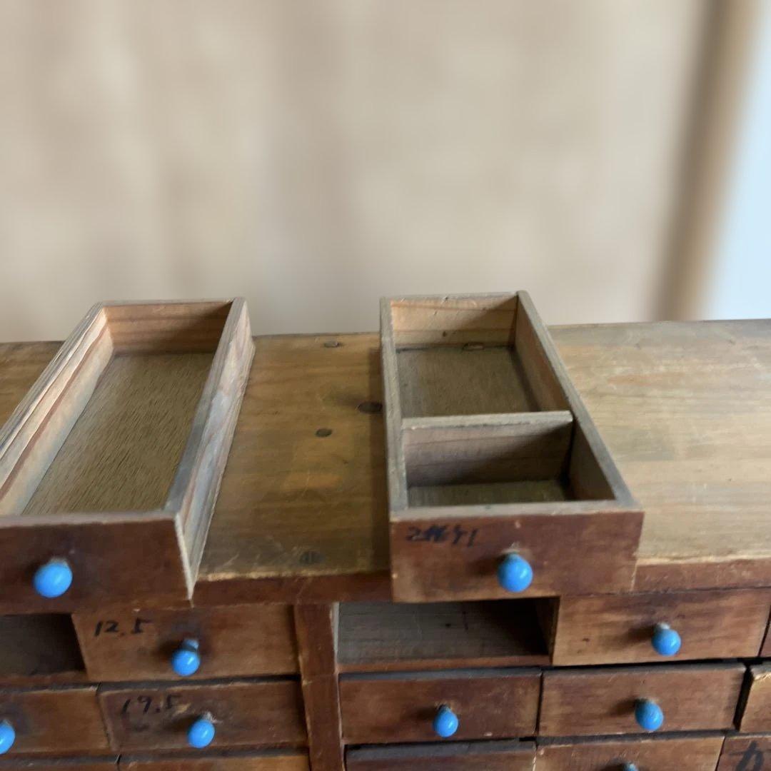 【Sau】T2【送料込み】活版印刷所から出た木のタンス【古道具】