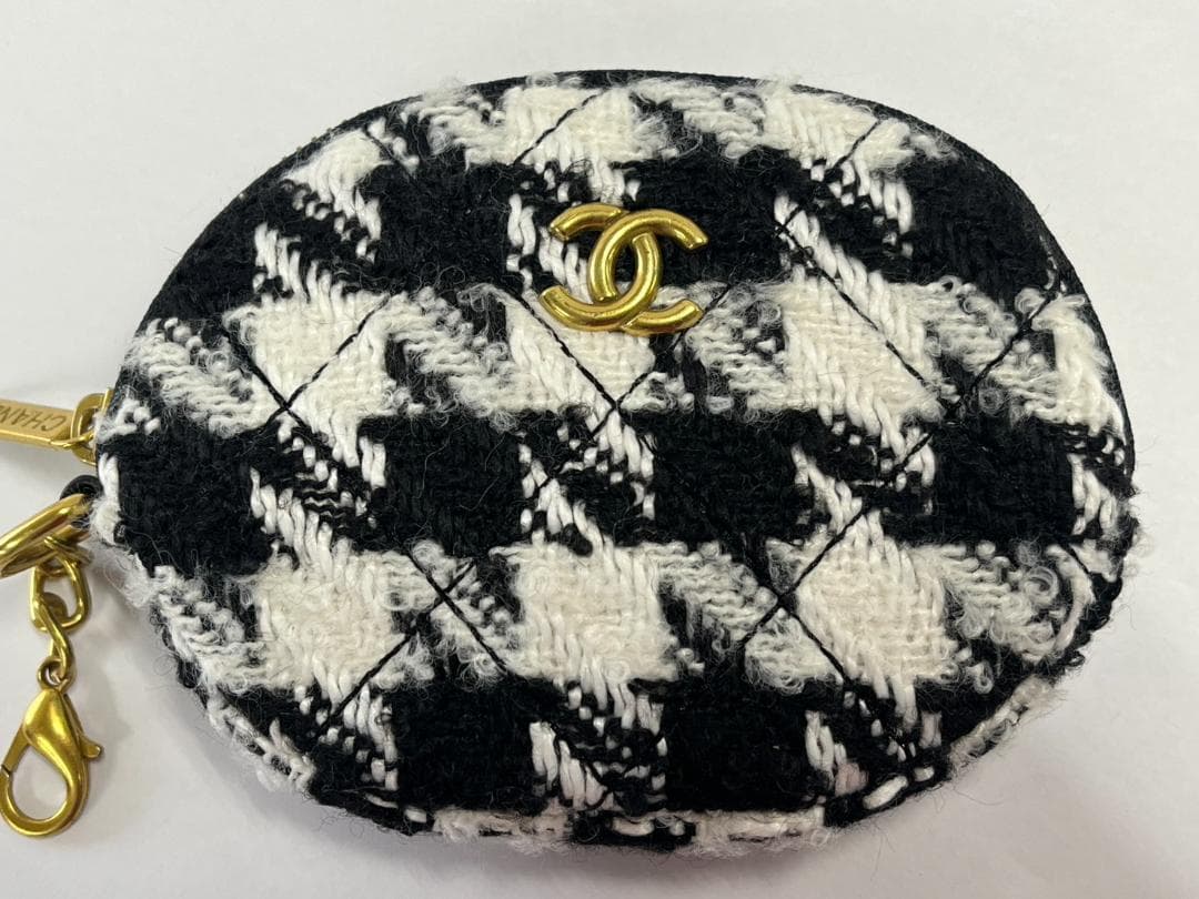 ◆CHANEL シャネル ツイードミニポーチ ケース ノベルティ